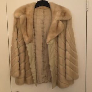 Authentic Mink and leather coat